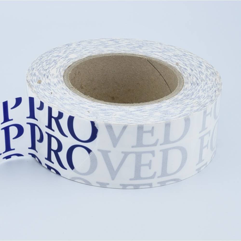 50mm x 50 Metre NEC Approved Temporary Flooring Tape side on