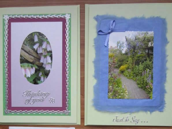 Transparent tapes used to make flower cards