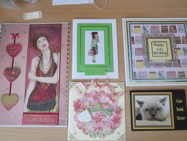 Transparent tapes used to make art cards