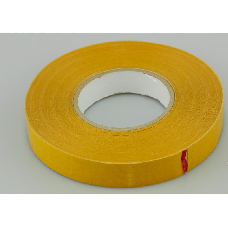 25mm x 50 Metres Double Sided PVC Tape with Solvent Acrylic Adhesive - back